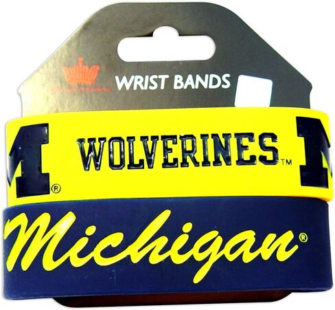 مجموعة أساور المعصم المطاطية من Michigan Wolverines مكونة من 2 NCAA [متفرقات.] in Saudi Arabia