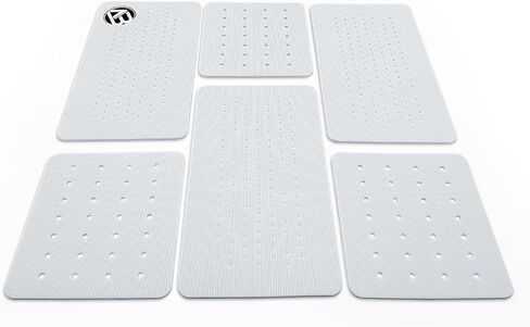 3-Piece/6-Piece Traction Pad Super Strong 3M Adhesive Maximum Grip Fits All Surfboards: Shortboard, Fish, Longboard, SUP, Skimboard - Stomp or Deck Pad in Saudi Arabia