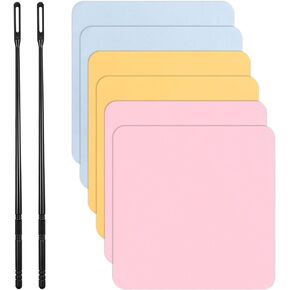 Flute Cleaning Kit, 2 Pcs Flute Cleaning Rods and 6pcs Suede Cloths, Flutes Swab 20x20cm Polishing Cloths Musical Instruments Polishing and Cleanings Accessories for Flutes Maintenance in Kuwait