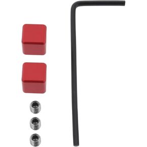 2pcs Square Bike Cable End Caps Aluminum Alloy with Screws and Hexagonal Spanner in Kuwait