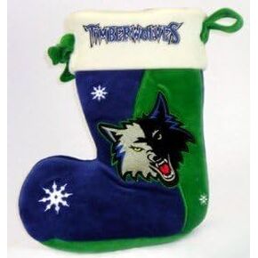 FOCO Forever Collectibles NBA Minnesota Timberwolves Holiday Stocking, Team Colors, One Size in Kuwait