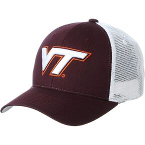 Zephyr Men's Virginia Tech Hokies Adjustable Snapback Hat Big Rig, Virginia Tech Hokies Maroon, Adjustable in Kuwait