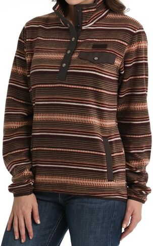 Cinch Women's Print Polar Fleece Pullover in Saudi Arabia