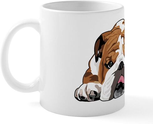 CafePress Teddy The English Bulldog Mug 11 أونصة (325 مل) كوب قهوة من السيراميك in Kuwait