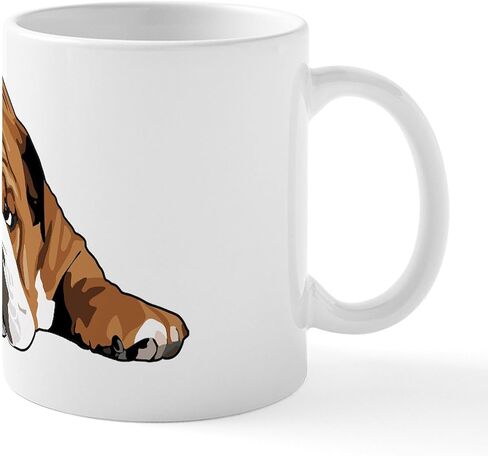 CafePress Teddy The English Bulldog Mug 11 أونصة (325 مل) كوب قهوة من السيراميك in Kuwait