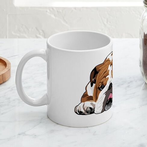 CafePress Teddy The English Bulldog Mug 11 أونصة (325 مل) كوب قهوة من السيراميك in Kuwait