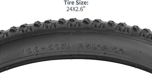 إطارات الدراجة الجبلية YUNSCM 2 قطعة مقاس 24 بوصة 24x2.60/66-507 متوافقة مع إطارات الدراجة 24x2.50 24x2.60 24x2.5 24x2.6 (Y-916) in Saudi Arabia