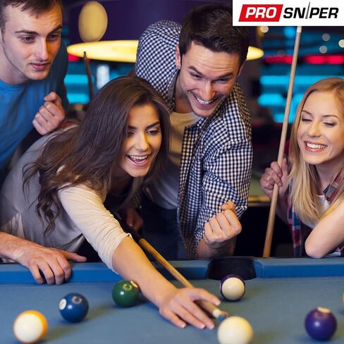 كرات البلياردو Prosniper - مجموعة 16 كرة بلياردو ممتازة تتضمن 4X أطراف جديلة و4X طباشير أزرق مقاس 6 أونصة و2.25 بوصة I ملحقات طاولة البلياردو للمبتدئين والمحترفين، مصنوعة من الراتنج النقي in Kuwait