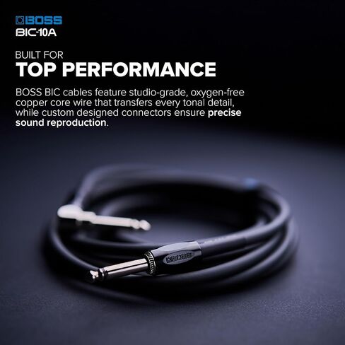 BOSS Colorful Quality Lightweight Instrument Cable (BIC-10A-BK) in Saudi Arabia