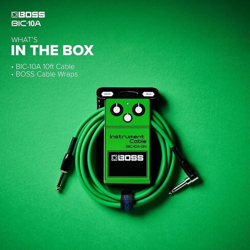 BOSS Colorful Quality Lightweight Instrument Cable (BIC-10A-BK) in Saudi Arabia