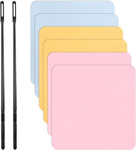 Flute Cleaning Kit, 2 Pcs Flute Cleaning Rods and 6pcs Suede Cloths, Flutes Swab 20x20cm Polishing Cloths Musical Instruments Polishing and Cleanings Accessories for Flutes Maintenance in Kuwait