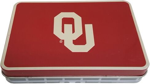OU - Oklahoma Sooners Two Decks of Playing Cards in Metal Football Stadium Tin in Saudi Arabia