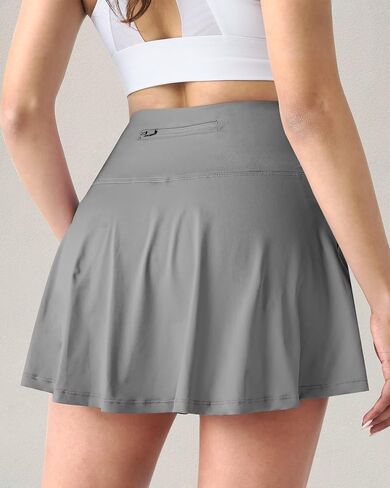 Women Tennis Golf Skirt - High Waisted Golf Athletic Pleated Workout Dress Skort with Pockets in Saudi Arabia