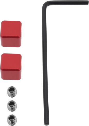 2pcs Square Bike Cable End Caps Aluminum Alloy with Screws and Hexagonal Spanner in Saudi Arabia
