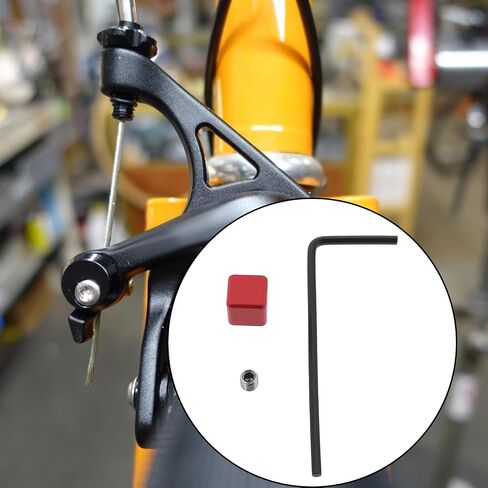 2pcs Square Bike Cable End Caps Aluminum Alloy with Screws and Hexagonal Spanner in Saudi Arabia