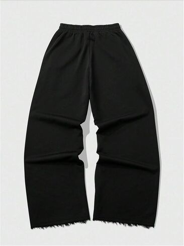 SOLY HUX Men's Baggy Sweatpants Y2k Sparkly Rhinestone Drawstring Elastic Waist Wide Leg Loose Pants Streetwear in Saudi Arabia