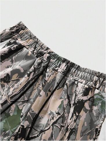 Men's Striped Camo Sweatpants Straight Leg Drawstring Waist Cargo Pants Vintage Casual Trousers in Saudi Arabia