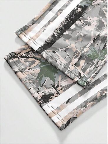 Men's Striped Camo Sweatpants Straight Leg Drawstring Waist Cargo Pants Vintage Casual Trousers in Saudi Arabia