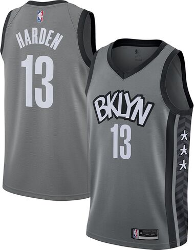 Outerstuff James Harden Brooklyn Nets Gray #13 للشباب 8-20 الإصدار البديل Swingman Player Jersey in Saudi Arabia
