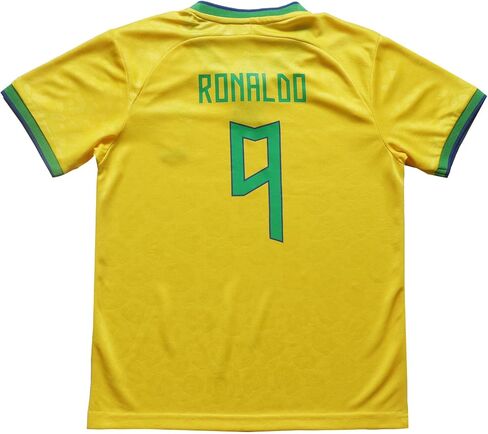 Vintage Brasil Home #10#9 ريترو كرة القدم لكرة القدم الكبار جيرسي السراويل أحجام الكبار in Kuwait