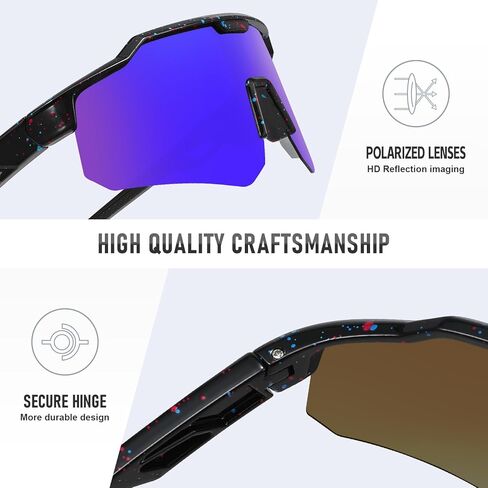 نظارات شمسية رياضية مستقطبة للشباب للأولاد والبنات والأطفال، نظارات شمسية للبيسبول، كرة البيسبول، ركوب الدراجات، سن 5-15 in Kuwait