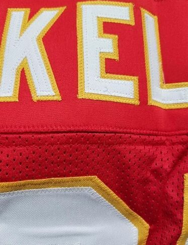 مقاس جيرسي أحمر للبالغين من Kelce مخيط حسب الطلب، مقاس صغير للبالغين in Saudi Arabia