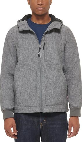 Levi's mens Water-resistant Soft Shell Trail Hoodie Jacket in Saudi Arabia
