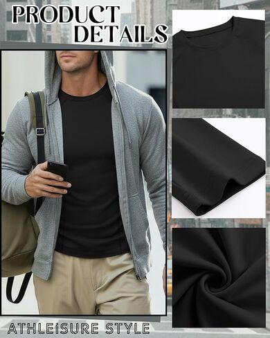 Neer 4 Pcs Mens Compression Shirts Raglan Long Sleeve Slim Fit Crew Neck Tops Workout Athletic Cool Dry Base Layer Gym Tees in Saudi Arabia