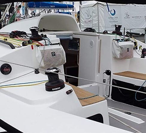 Sailboat Powerboat Cockpit Deck Sheet Rope Storage Bag Closed (Closed Medium L11.8 x H9.8 x W5.9) in Saudi Arabia