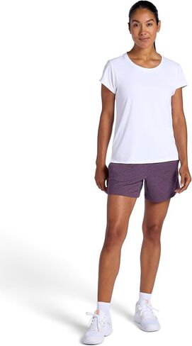 شورت نسائي من Head Women's Rebound Knit Performance، مقاس مريح، خامة مرقطة متوسطة الوزن قابلة للتمدد in Kuwait