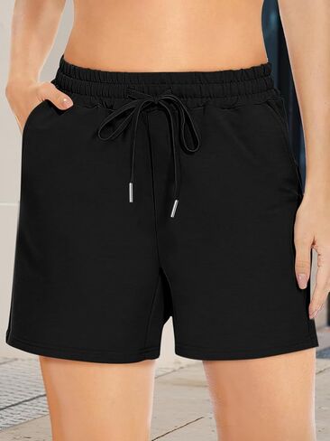 Women's Bermuda Shorts Summer Shorts with 2 Pockets Long Shorts for Women Lounge Walking Athletic in Saudi Arabia