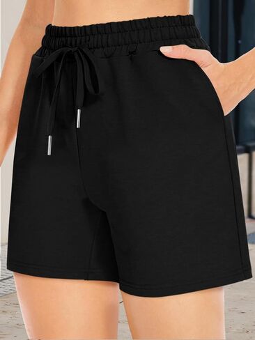 Women's Bermuda Shorts Summer Shorts with 2 Pockets Long Shorts for Women Lounge Walking Athletic in Saudi Arabia