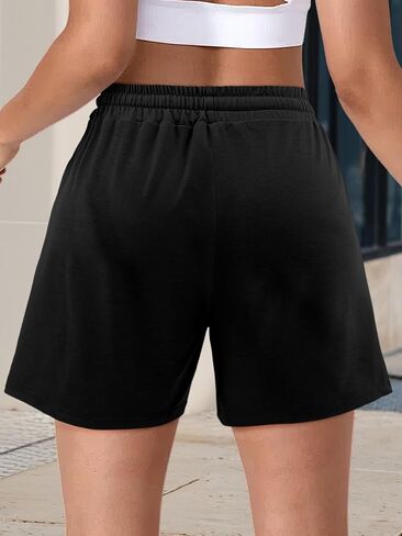 Women's Bermuda Shorts Summer Shorts with 2 Pockets Long Shorts for Women Lounge Walking Athletic in Saudi Arabia