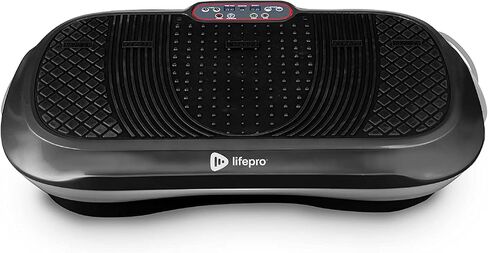 LifePro Vibration Plate Exercise Machine - Whole Body Workout Vibration Fitness Platform w/ Loop Bands - Home Training Equipment for Weight Loss & Toning (Black) (Renewed) in Saudi Arabia