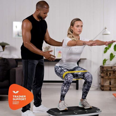 LifePro Vibration Plate Exercise Machine - Whole Body Workout Vibration Fitness Platform w/ Loop Bands - Home Training Equipment for Weight Loss & Toning (Black) (Renewed) in Saudi Arabia