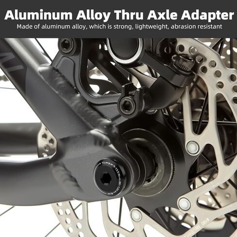 Bicycle Front Hubs Thru Axle Aluminum Alloy Quick Release Mountain Bike Front Fork Thru Axle Skewer for Rockshox Hubs, Black (15 x 100mm/ 110mm) in Saudi Arabia