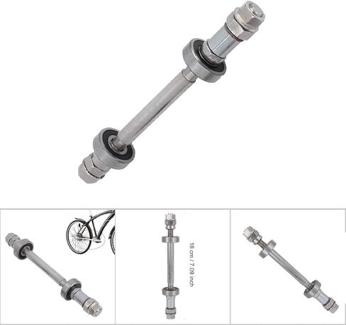 Ejoyous Cycling Wheel Hub Axle, Metal Cycling Wheel Hub Axle Front Rear Solid Shaft Lever, Cycling Repair Tool Accessories for Mountain Bikes, Road Bikes in Saudi Arabia