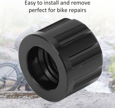 M12 X 1.5mm Bike Thru Axle Nut, Aluminum Alloy Cycle Hubs Tube Shaft Accessories Lightweight Bicycle Shaft Nut for Mountain Road Bike in Saudi Arabia
