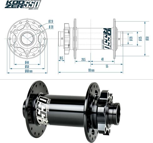 BestParts Boost MTB Front Hub 20x110mm 32 Hole,MTB Rear Hub 12x157mm Super Boost 32 Hole Thru Axle Disc Brake with HG Hub for FR/AM/DH Mountain Bike, Replacement for Shimano 8-11 Speed in Saudi Arabia