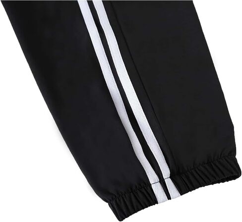 Men's Side Striped Jogger Pants Drawstring Waist Athletic Sports Running Workout Sweatpants in Saudi Arabia