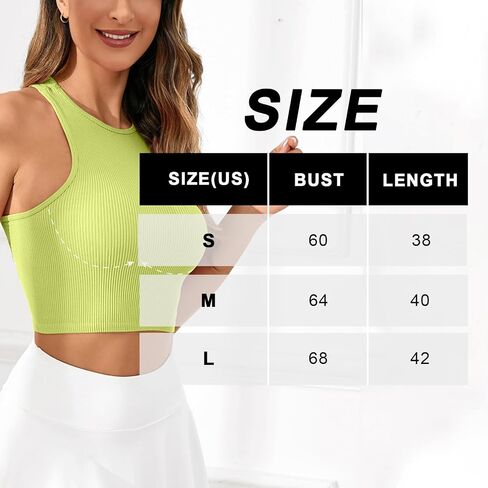 Women’s High Stretch Seamless Yoga Tank Top Racerback Sports Bra for Gym and Yoga in Saudi Arabia