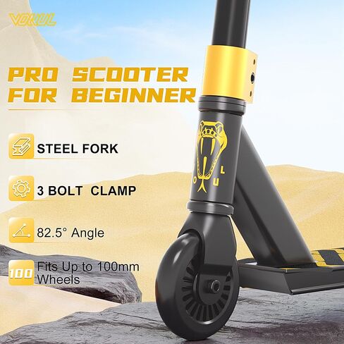 VOKUL Complete Pro Stunt Scooter للأطفال الأولاد والبنات والمراهقين حتى 6 سنوات هدية عالية الأداء لخدع الشارع Skatepark in Kuwait
