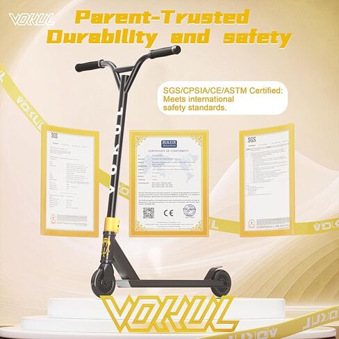 VOKUL Complete Pro Stunt Scooter للأطفال الأولاد والبنات والمراهقين حتى 6 سنوات هدية عالية الأداء لخدع الشارع Skatepark in Kuwait