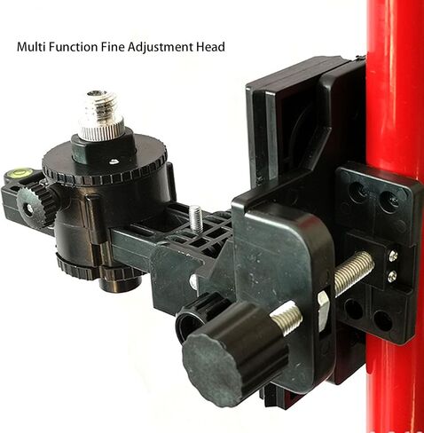 Fine Tuning Bracket Level Tool Adapter, 360 Degree Rotation Telescoping Pole Head, with Adjustable Opening Clip, for Telescopic Pole Holders in Saudi Arabia