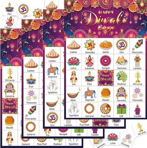 TAKEALOOK Kwanzaa Bingo Game for 24 Players - African Heritage Culture Themed Bingo Set for Holiday Family Activity, Happy Kwanzaa Festival Party Gifts Favors Supplies in Kuwait