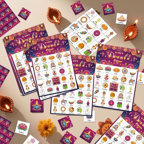 TAKEALOOK Kwanzaa Bingo Game for 24 Players - African Heritage Culture Themed Bingo Set for Holiday Family Activity, Happy Kwanzaa Festival Party Gifts Favors Supplies in Kuwait