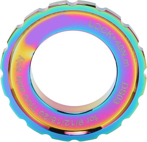 Centerlock Lockring Aluminum Alloy Disc Brake Adapter Wheelset Hub Shaft Disc Rotor Lock Ring(Multicolor) in Saudi Arabia