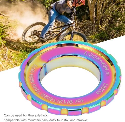 Centerlock Lockring Aluminum Alloy Disc Brake Adapter Wheelset Hub Shaft Disc Rotor Lock Ring(Multicolor) in Saudi Arabia