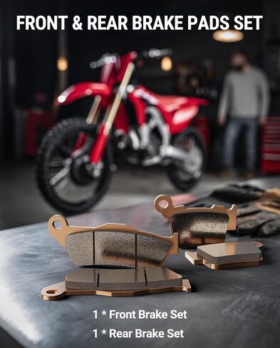 وسادات فرامل أمامية وخلفية، وسادة فرامل قرصية ملبدة، متوافقة مع KTM 300 XC-W 2019-2025/250 SX-F 2005-2025/300 XC 2006-2019/350 XC-F 2011-2025 (مجموعتان ملبدتان) in Kuwait