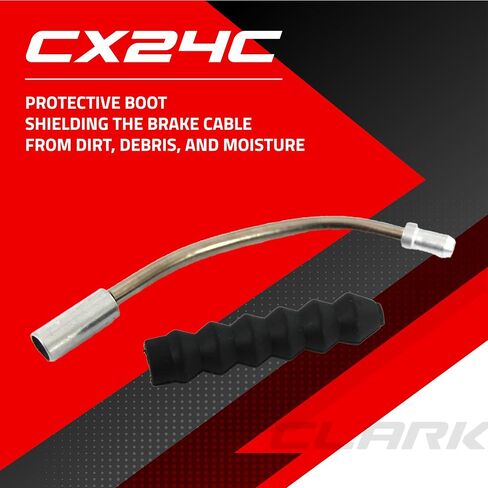 كلاركس CX24C أنبوب توجيه 135 درجة ينحني مع حذاء مطاطي للفرامل على شكل حرف V، فضي in Saudi Arabia